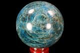 Bright Blue Apatite Sphere - Madagascar #90200-1